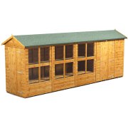 Power 18x4 Apex Combined Potting Shed with 6ft Storage Section